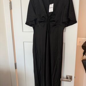 Showpo Black Midi Dress